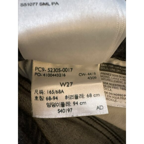 Levi's Wedgie Skinny Black Button Fly Cropped Jeans Size 27 - Picture 5 of 10